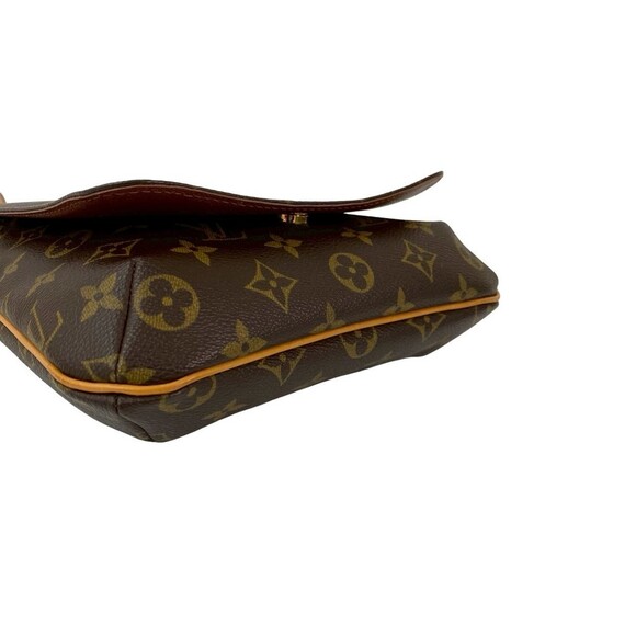 LOUIS VUITTON Brown Monogram Leather Pochette Shoulder Bag - Picture 7 of 10